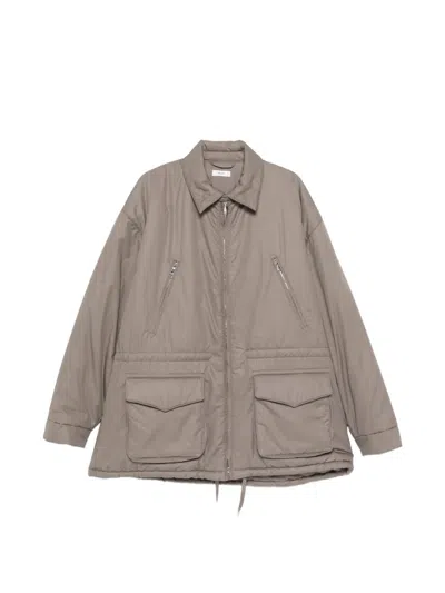 Rier Padded Cotton Jacket In Gray
