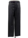 Rier Belt Loops-detail Trousers In Black