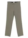 Rier Concealed-fastening Wool Trousers In Gray