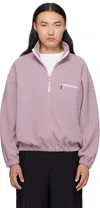 Rier Pink Fleece Sweater In Pink