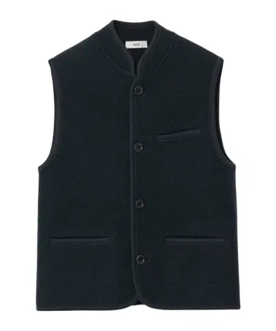 Rier Plombe Wool Vest In Blue