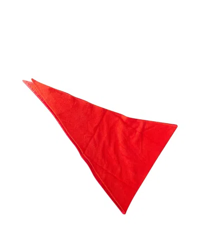 Rier Pointed Wool Scarf In Red