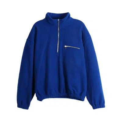 Pre-owned Rier Polar Fleece 'indigo Fleece' | Blue | Men's Size Xl