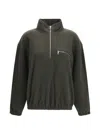 Rier Giacca Polar Con Zip A Collo Alto In Green