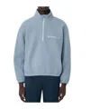 Rier Half-zip Fleece Pullover In Gray