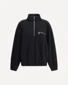 Rier Polar Natural Wool Pile In Black