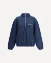 Rier Polar Natural Wool Pile In Blue