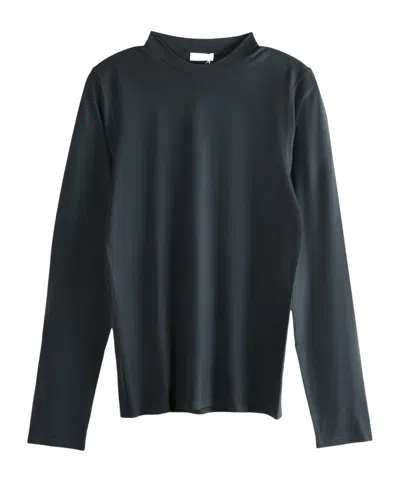 Rier Polar Roundneck Jersey T-shirt In Gray