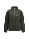 Rier Giacca Polar Con Zip A Collo Alto In Black