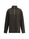 Rier Suede Wool Pile Athletic Jacket In Brown