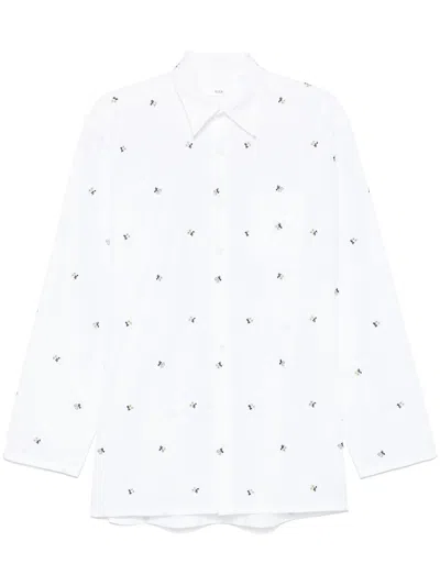 Rier Poplin Cotton Shirt In White