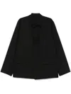Rier Poplin Wool Jacket In Black