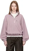 Rier Purple Fleece Sweater In Pink