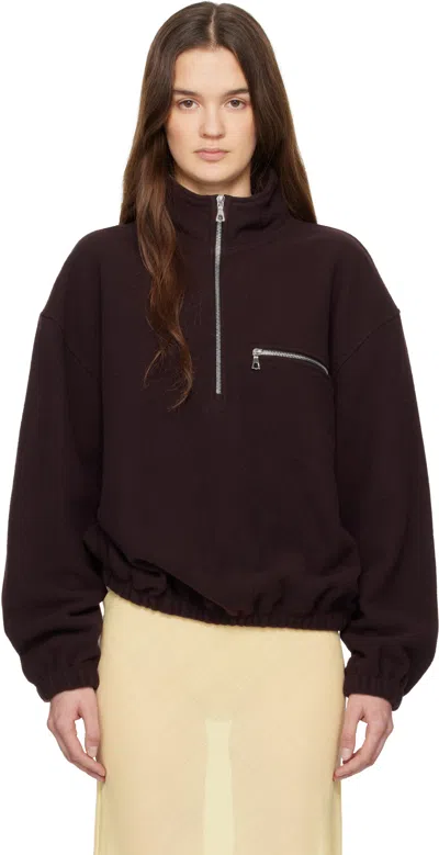 Rier Purple Fleece Tourbe Sweatshirt