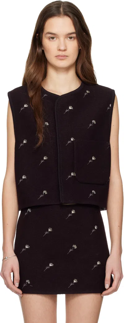 Rier Purple Walker Flowers Vest