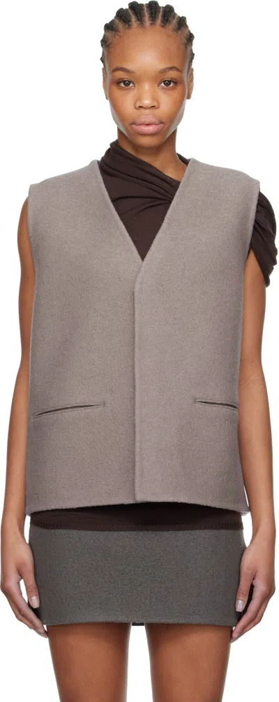 Rier Purple Walker Vest In Lilac Felted