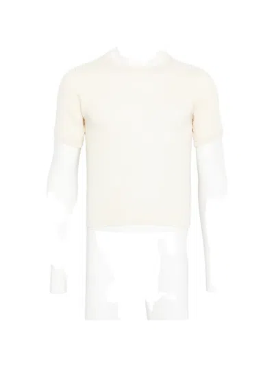 Rier Round-neck T-shirt In Neutral