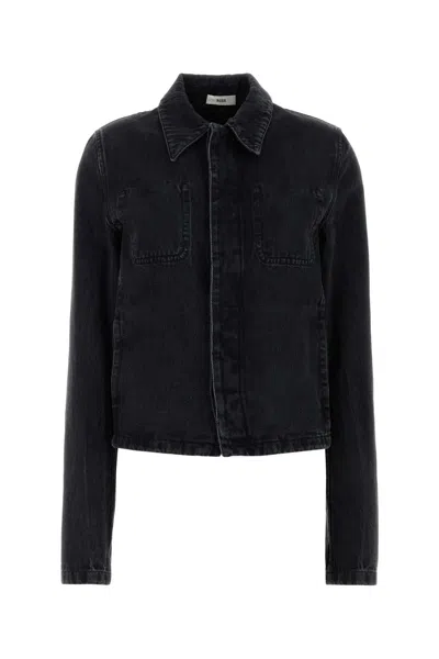 Rier Rugged Denim Jacket For Women In Black