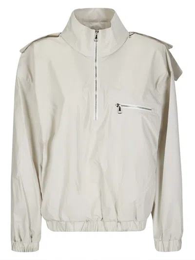 RIER SHORT ZIP-FRONT JACKET WITH REMOVABLE HOOD