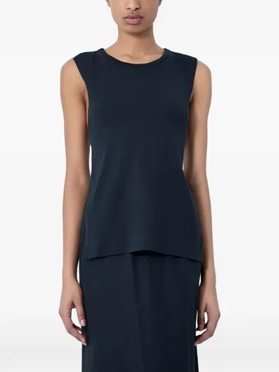 Rier Sleeveless Round-neck Tank Top In Black
