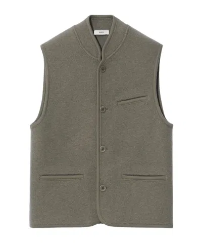 Rier Sleeveless Wool Vest In Gray