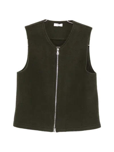 Rier Sleeveless Zip-fastening Gilet In Brown