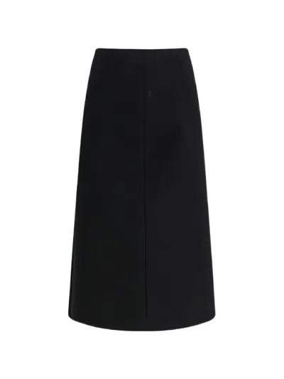 Rier Split-detail Pencil Skirt In Black