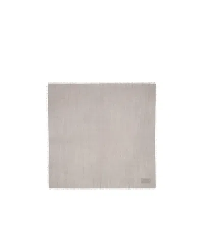 Rier Square Wool Scarf In White