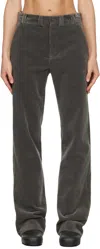 Rier Ssense Exclusive Gray Corduroy Trousers In Gray