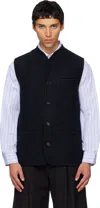 Rier Ssense Exclusive Navy Walker Vest In Blue