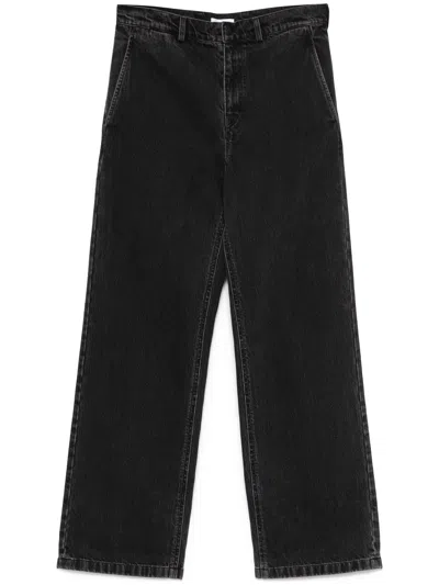 Rier Straight-leg Jeans In Grey