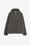 Rier Hooded Fleece Sweatshirt Men In Grey