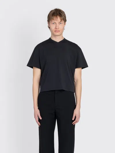 Rier T-shirt V-neck Short Sleeve In Black