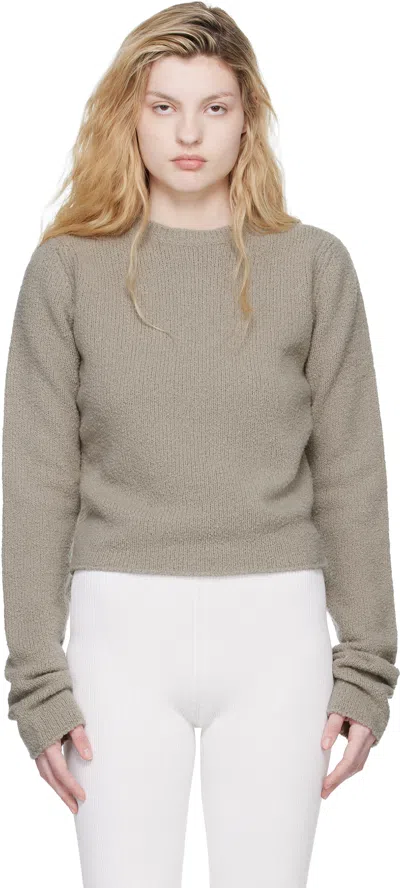 Rier Taupe Wool Boucle Sweater