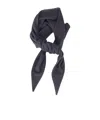 Rier Triangle Wool Scarf In Black