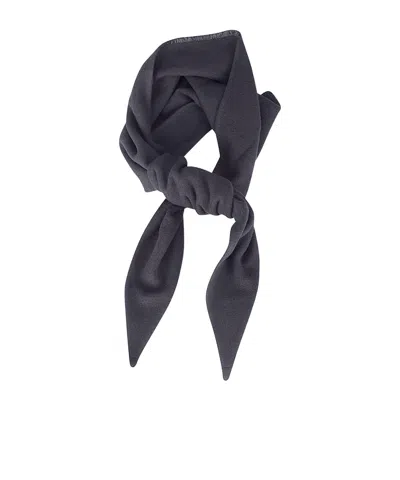 Rier Triangle Wool Scarf In Black