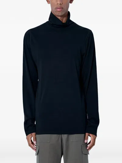 Rier Turtleneck Smooth-knit Sweater In Blue