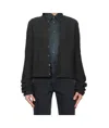 Rier Tyrolean Knitted Wool Cardigan In Black