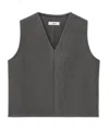 Rier V-neck Vest In Gray