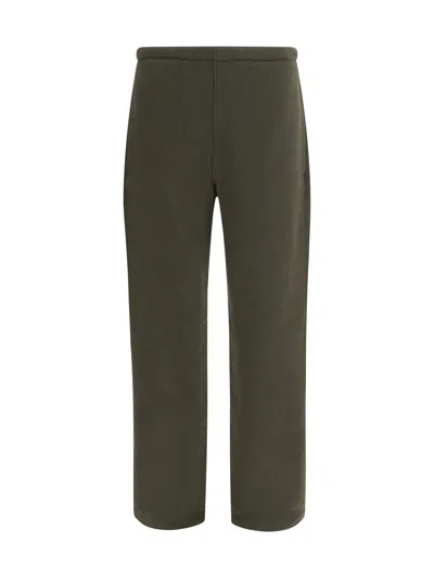 Rier Virgin Wool Fleece Trousers In Taupe