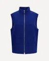 Rier Virgin Wool Fleece Vest In Blue