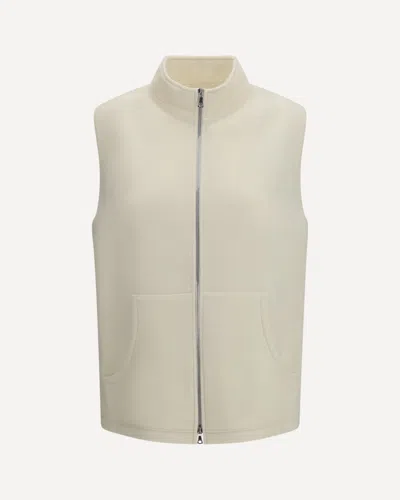 Rier Virgin Wool Vest In White