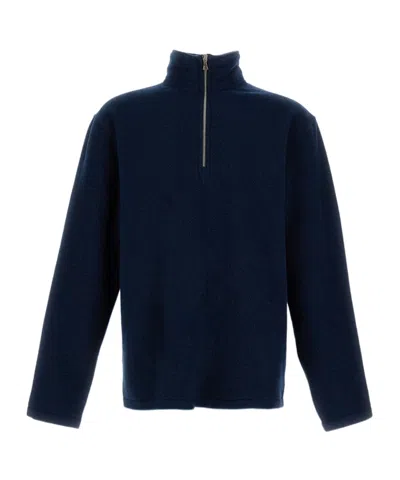RIER VIRGIN WOOL ZIP-UP SWEATER