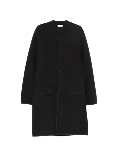 Rier Walker Felted Coat In Black