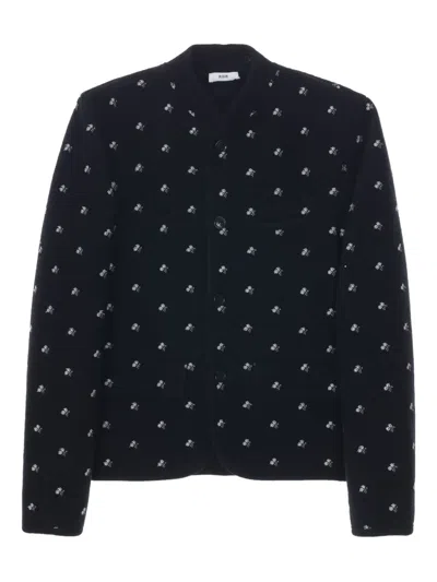 Rier Walker Flower Jacket In Black
