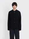 Rier Long-sleeved Wool Casual Jacket In Black