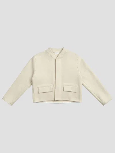 Rier Walker Jacket - Light Felted Edition In Neutral