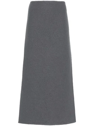 Rier Walker Midi Skirt In Grey