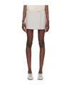 Rier Gray Walker Miniskirt In White