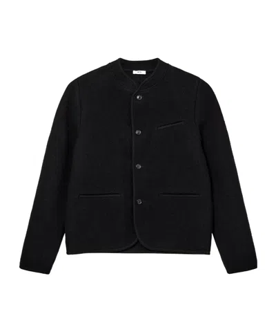 Rier Walker Wool Casual Jacket In Black